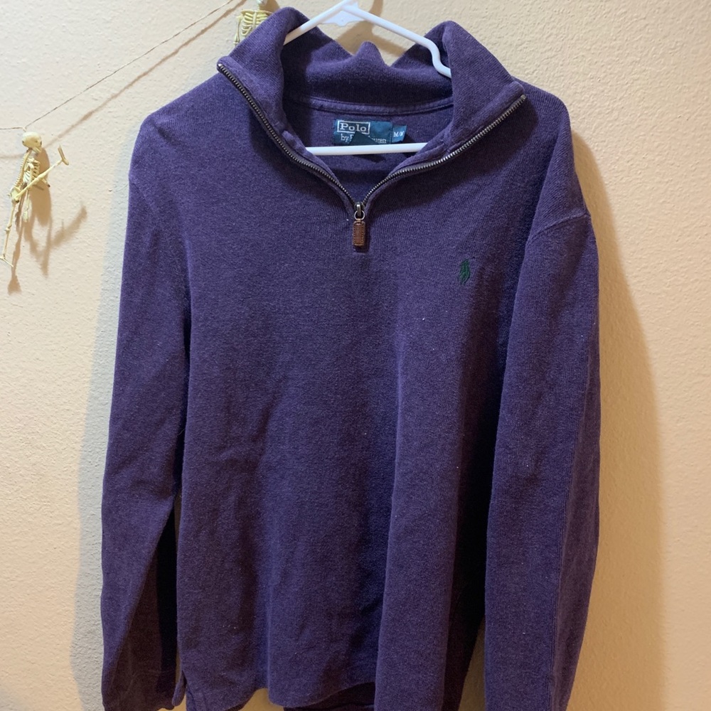 Purple polo fleece